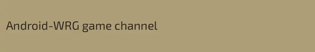 Android-WRG game channel